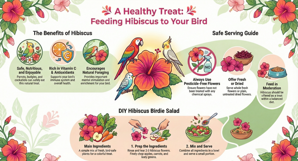 Can birds eat Hibiscus flowers Infographic